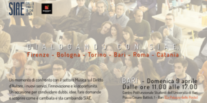 DIALOGANDO con SIAE a Bari @ Centro Polifunzionale Studenti (Ex-Palazzo delle Poste) - Dipartimento universitario | Bari | Puglia | Italia