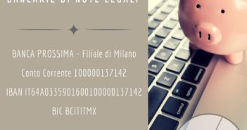 Nuove coordinate bancarie per Note Legali