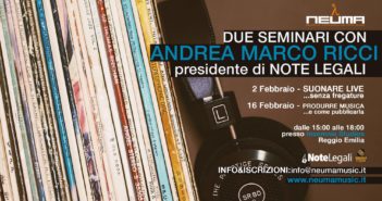Formazione sul music business: due incontri con Andrea Marco Ricci a Reggio Emilia