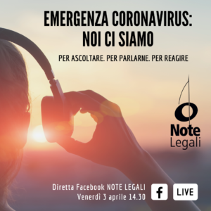 Aiuti ad autori e artisti per l'emergenza coronavirus: aggiornamenti in diretta Facebook @ Pagina Facebook Note Legali