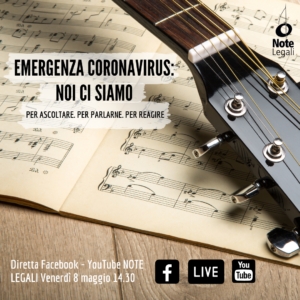 Musicisti: emergenza, ripartenza, riforme, tutele @ Pagina Facebook Note Legali